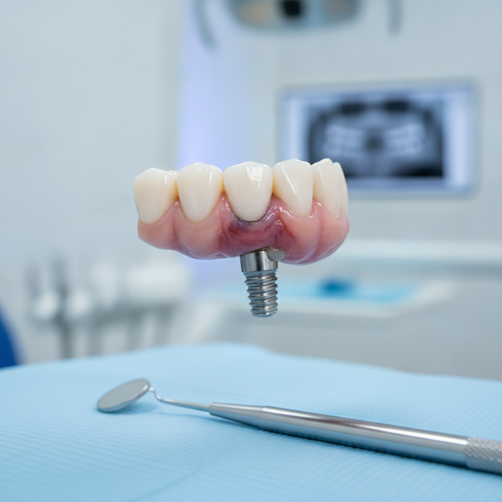 Implante Dentário com Gengiva Inflamada em Nova Andradina