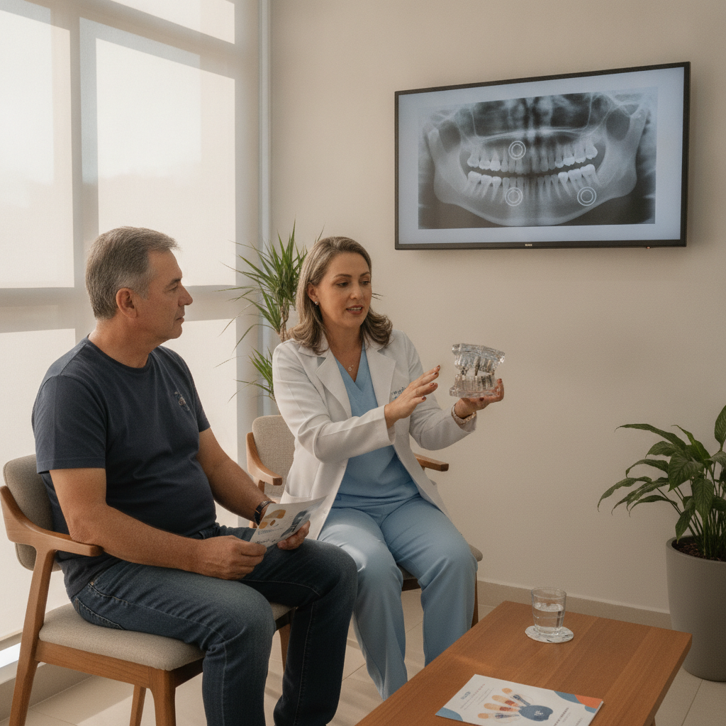 Implante Dentário em Nova Andradina: Quantas Consultas São Necessárias?